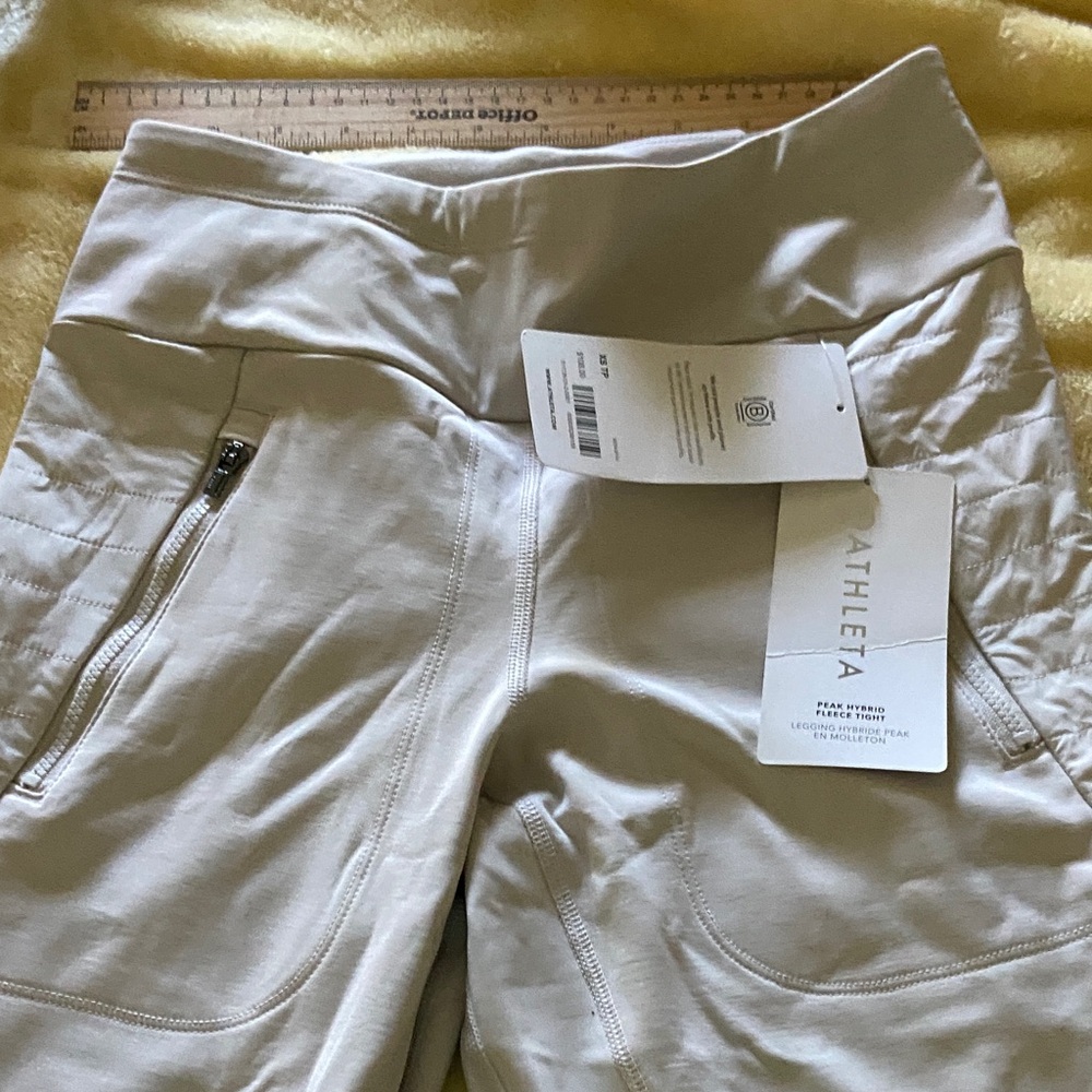 Athleta Light Gray Performance Leggings